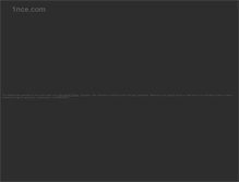 Tablet Screenshot of 1nce.com